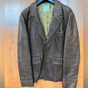 Billet Reid leather jacket/sport coat.